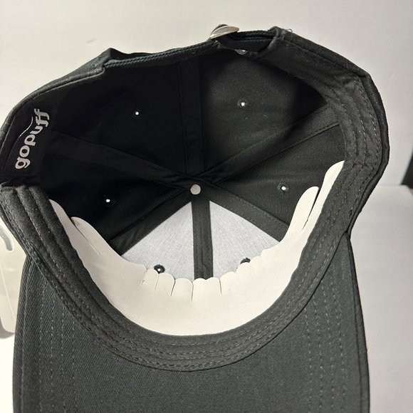 Gopuff  Delivery Black Adjustable Strap Back Trucker Hat Baseball Cap NWOT - Picture 7 of 7